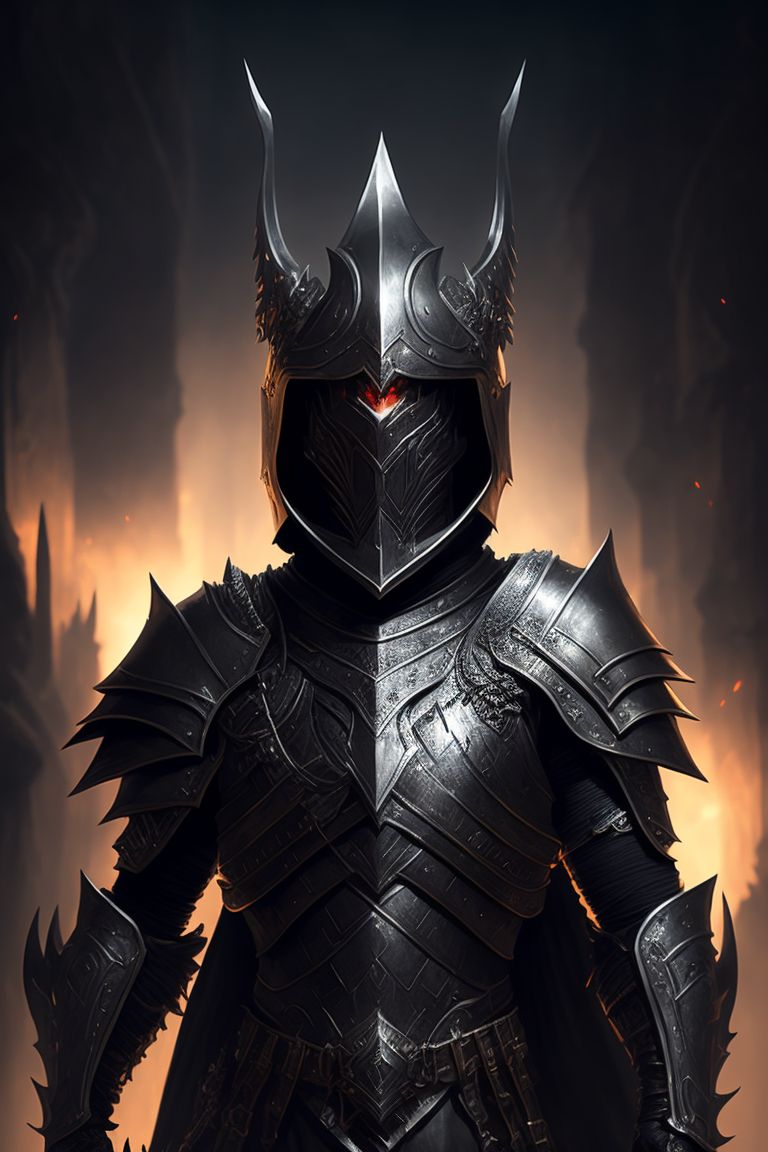 Black Dragon born DnD 5e Silver eyes Plate armour open face grin , with silver eyes shining in the dimly lit dungeon, clad in gleaming plate armor without a helmet, ominous, Highly detailed, Digital painting, Artstation, Concept art, Sharp focus, Illustration, inspired by greg rutkowski and wayne barlowe.