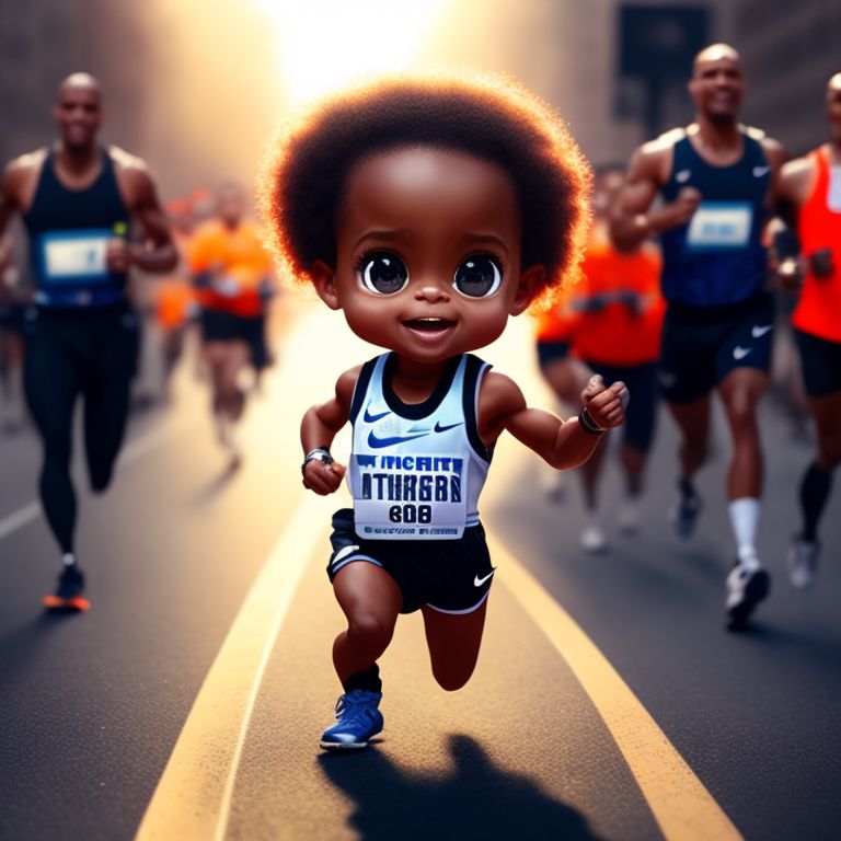 oldtermite984 David Goggins wearing race bib and Nike running shoes