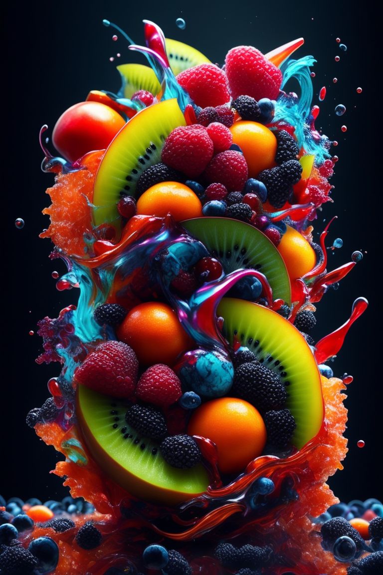 boringbear956 Fruit Explosion Vibrant and Colorful Mix of Exotic