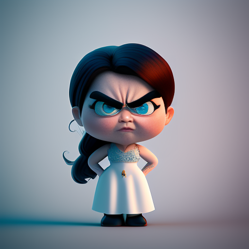 angry girl cartoon