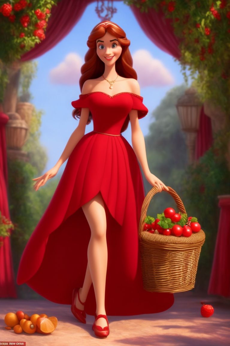 Disney princess red on sale dress