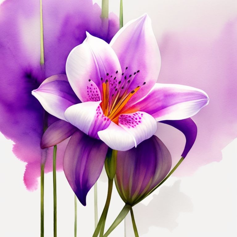 runnymouse471 a violet lily flower with long petals