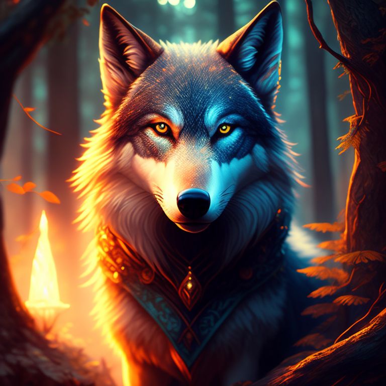 Fantasy Art Fairies And Wolves