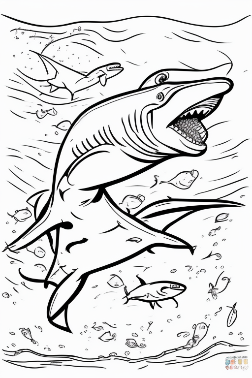 Hammerhead Sharks Coloring Pages