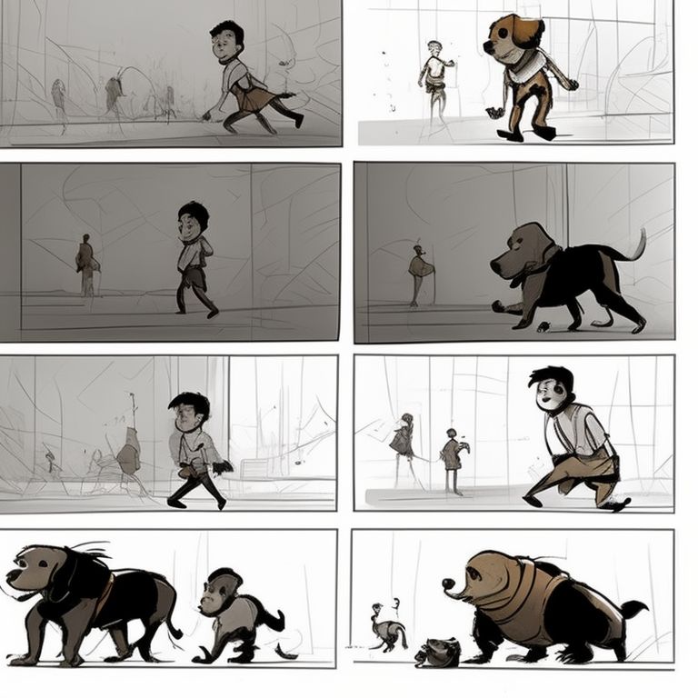 addison A boy and his dog have fun