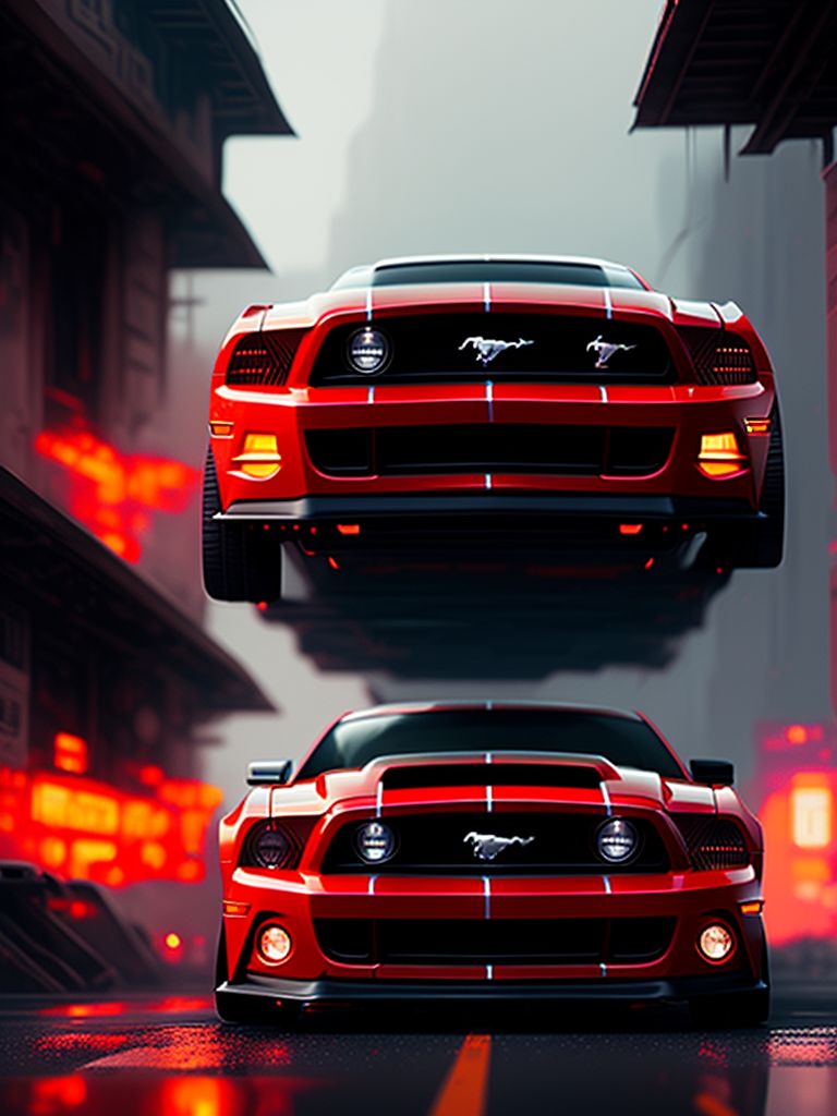 red ford mustang wallpaper