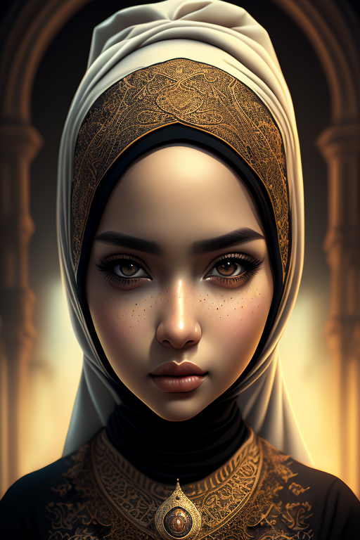 mealy-eland963: Beautiful woman with hijab, flat hijab