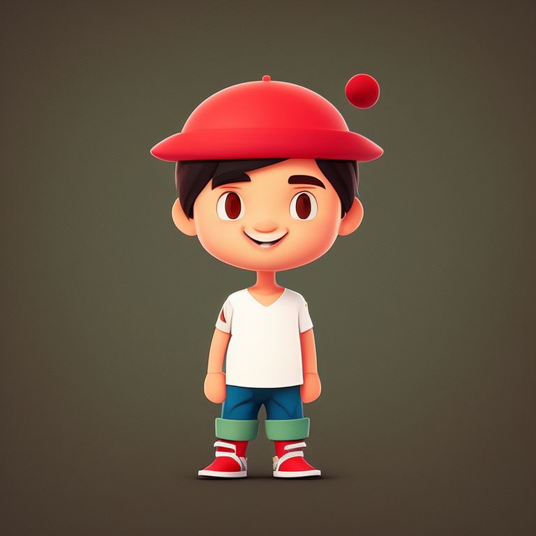 kaz character, cartoon, older brother, younger brother , fun, cheeky