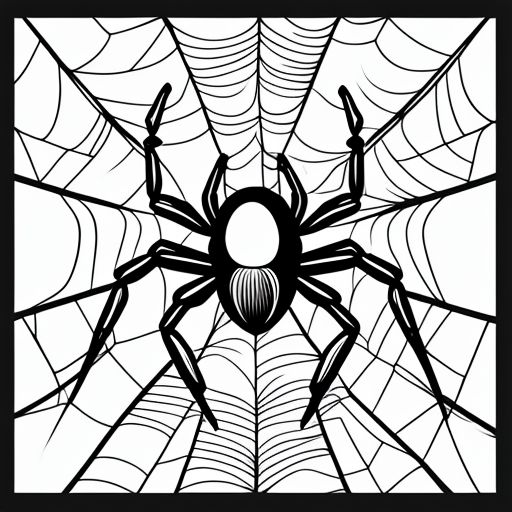 parched-slug792: precisely drawn illustration of spider, sharp fine ...