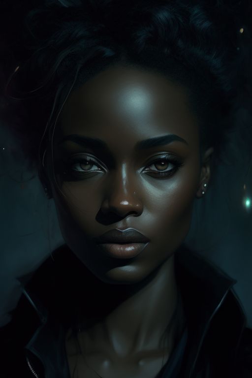 black girl with light eyes