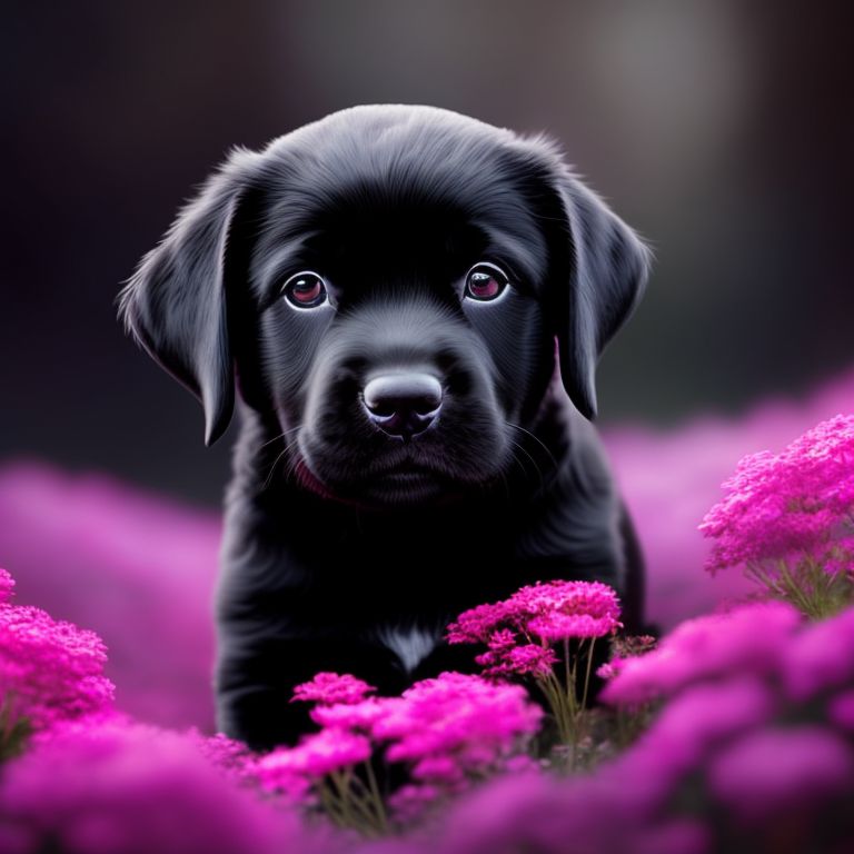 Cute cheap black lab