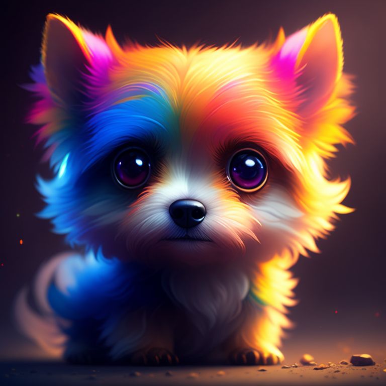 rainbow dog