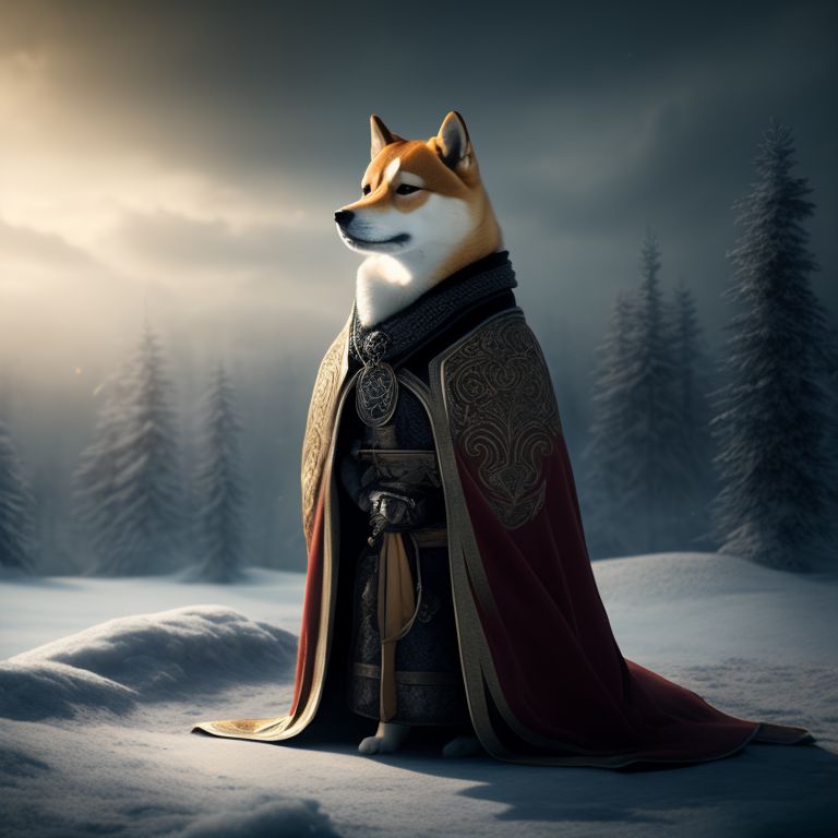 Zape: Cold winter morning Shiba Inu's breath like smoke A warrior's ...