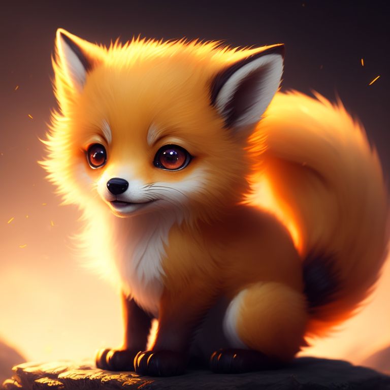 muddy-swan247: a ninetails yellow fox