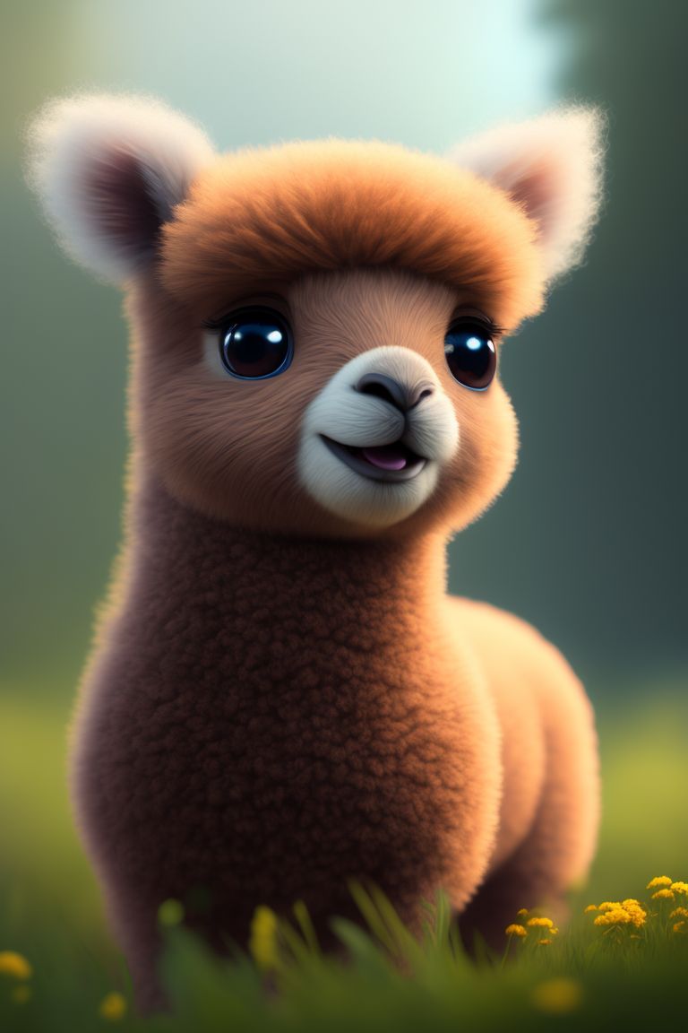 sticky-deer388: cute brown baby alpaca