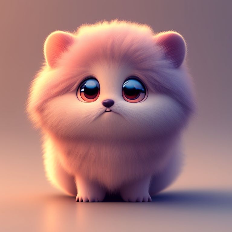 limp-wolf535: a tiny 3d pixar-style fantasy animal with a soft color palette  and centered composition.