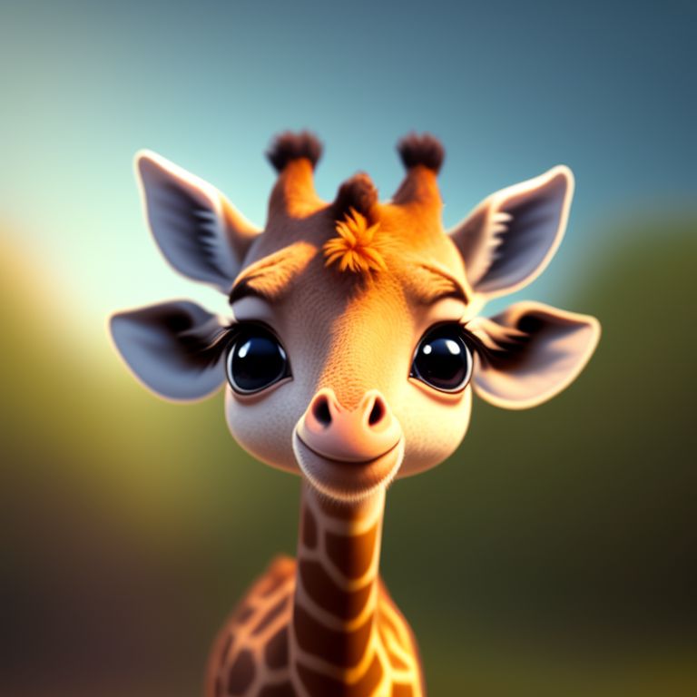 baby giraffe eyes