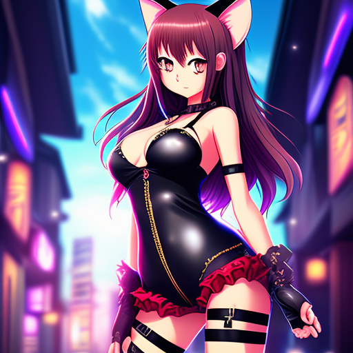 hot anime cat girl