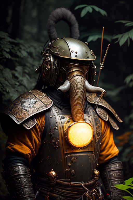 PolyCrumbs: realistic gritty photo of an anthropomorphic elephant ...
