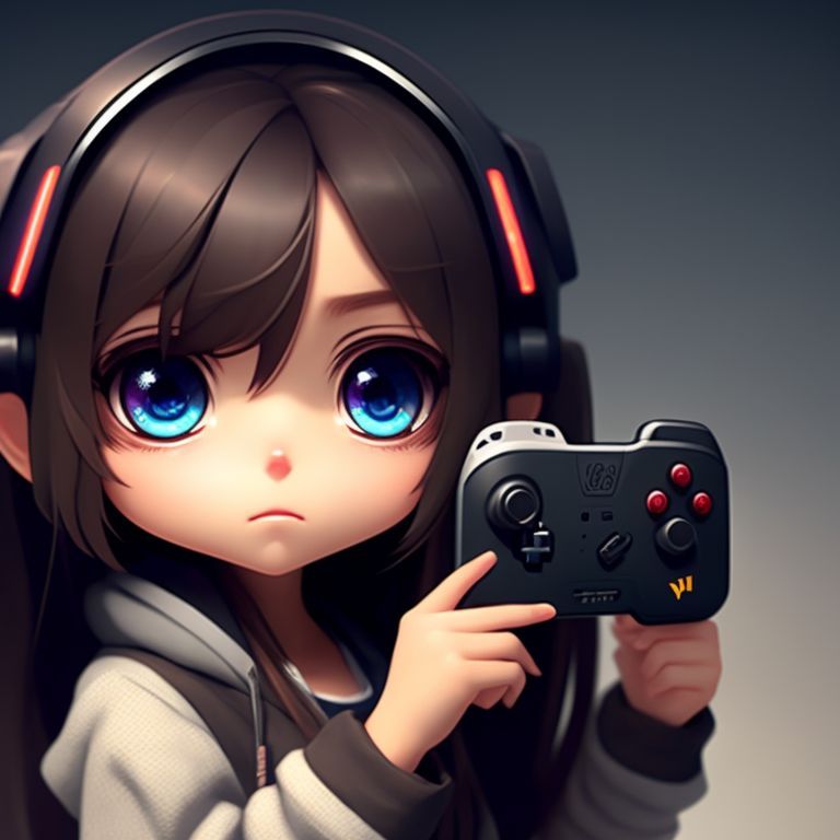 anime gamer girl