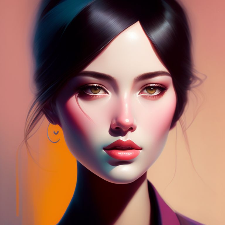 ArtStation - Portrait of the Tangerine Girl