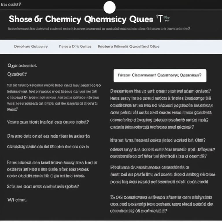 organic-ant952: Dr. Doe's Chemistry Quiz