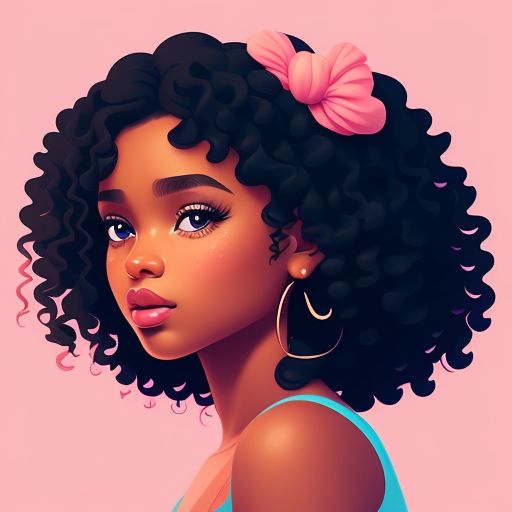 Pretty Black Girl Cartoon