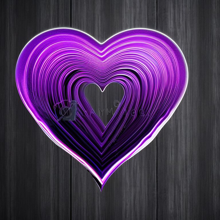 Hearts Without Borders Red and Dark Purple