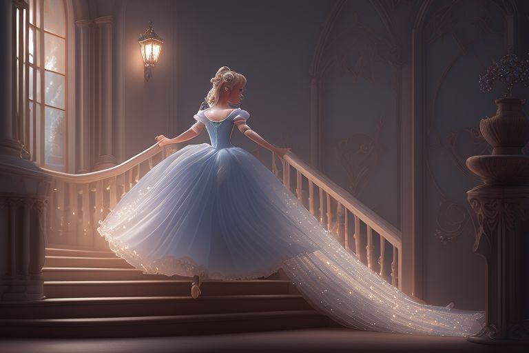 sociable-toad9-a-princess-runing-down-a-stair-cinderella-magical