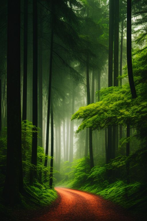 Raining Forest Wallpaper