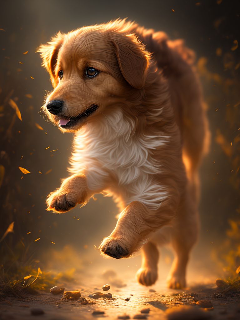Golden Retriever Running