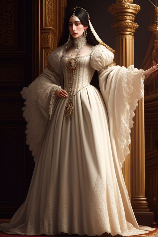 Tudor style 2024 wedding dress