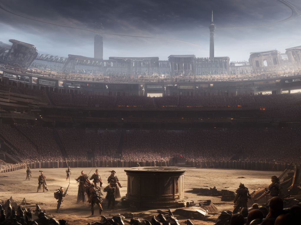 idlewhale135 Gladiator arena with crowd