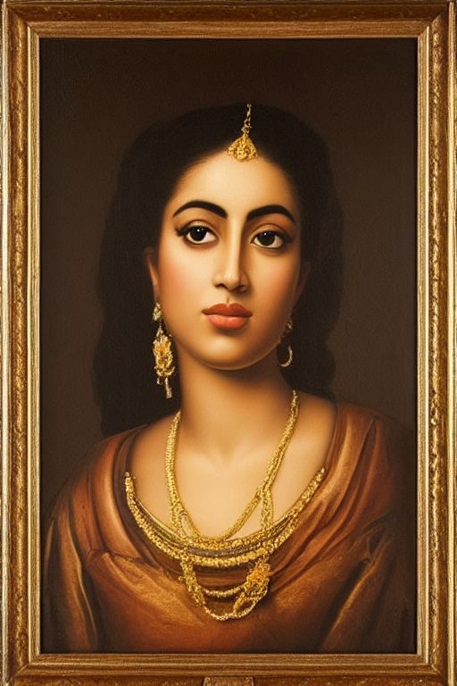 short-salmon749: a renaissance waist up painting of kali uchis as a ...