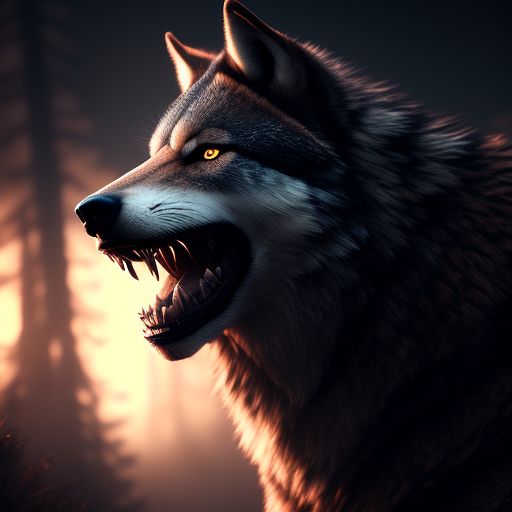 Wolf Face Howling