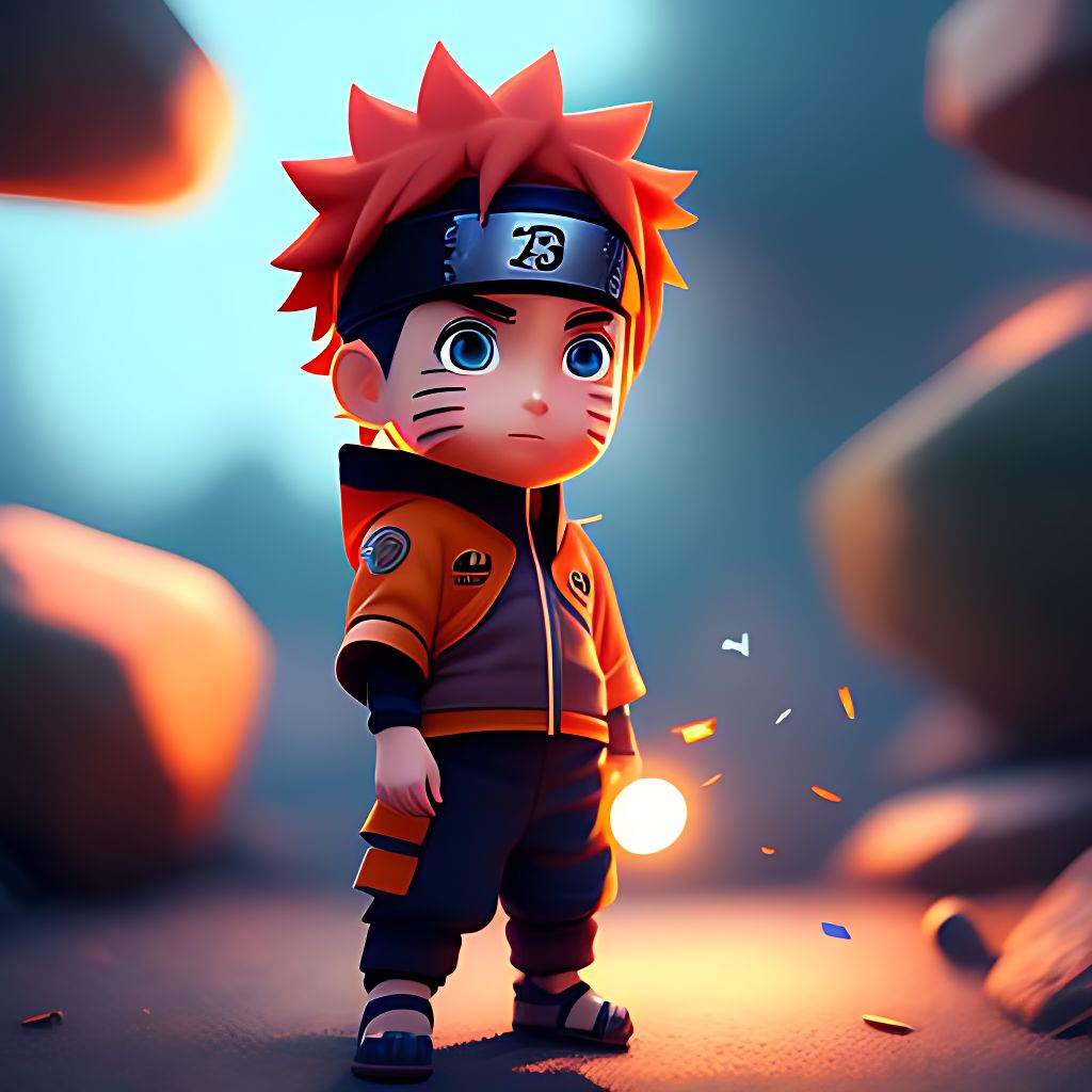 direct-lark996: Naruto as a cute 3d realistic animated boy playing ...