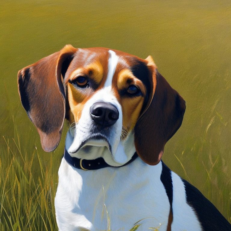 Beagle with sale cropped ears