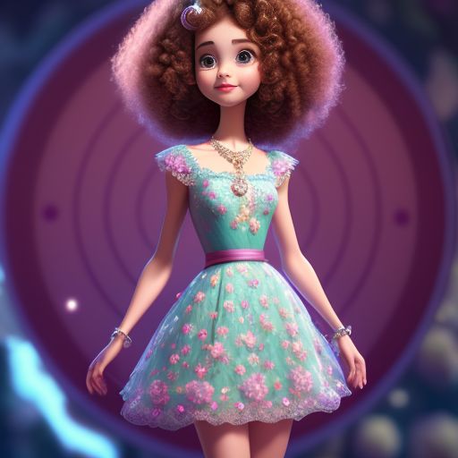 webbed-finch981: Lila, Elegant, Tall, Curly Hair, Floral Dress, Pearl ...