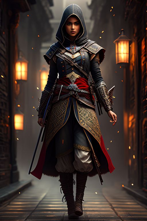 creepy-panda785: 3 Assassin's Creed outfits full body, running and jumping  from the roof tops