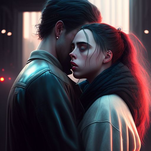 smartfly483 Billie Eilish hugging and passionately kissing Scarlett