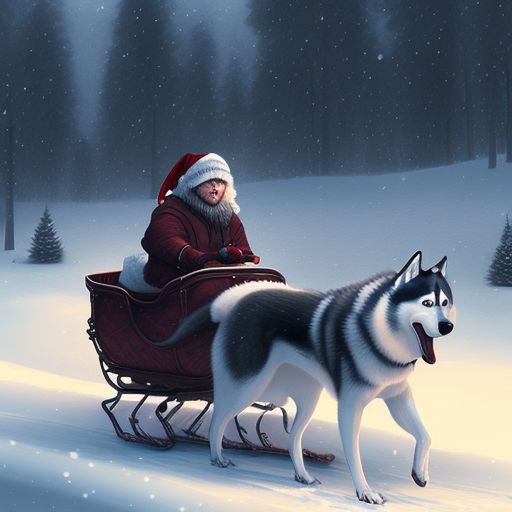 Huskies best sale pulling sleigh