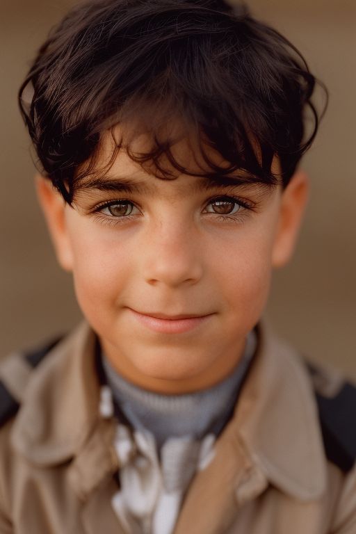 dazzling-emu68: dark sin boy around age 8 with short black hair styled in  cornrows. He would have expressive brown eyes and a confident, mischievous  expression