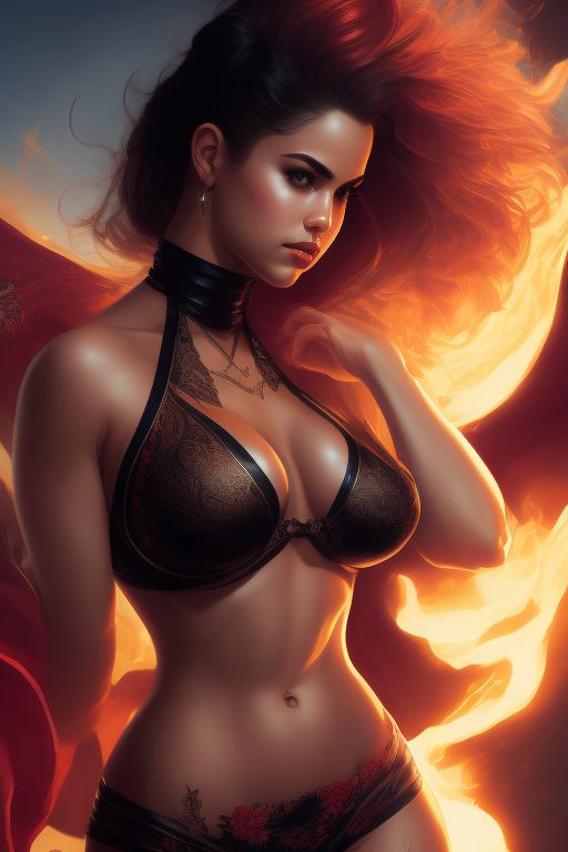 unkempt-rat21: Sexy Kiara Advani in red bra and red g-string. Full body.  Realistic