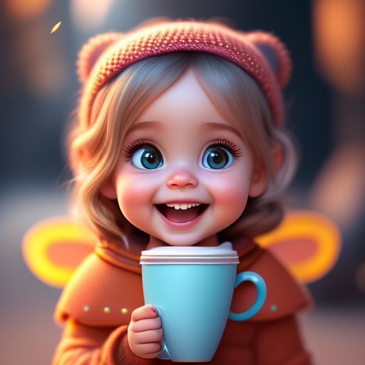 adept-oyster836: smiling girl with bad teeth holding a big cup of coffee