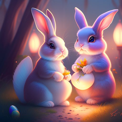 ArtStation - Cute Easter Bunny