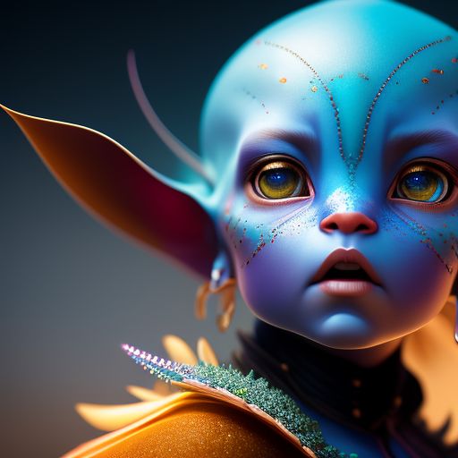 Avatar baby cinematic face and shoulders portrait 8k resolution hyperdetailed concept art by Roger Dean hyperdetailed intricately detailed Splash art 8K 3D""

, painted by the legendary artist roger dean, highly detailed with 8k resolution in a hyper-realistic manner, with intricate details in the background adding to the mood, with art that looks like a detailed and beautifully rendered splash art, in 3d.