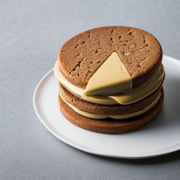 normal-gull313: product photo of big scoop ice-cream sandwich on white  background