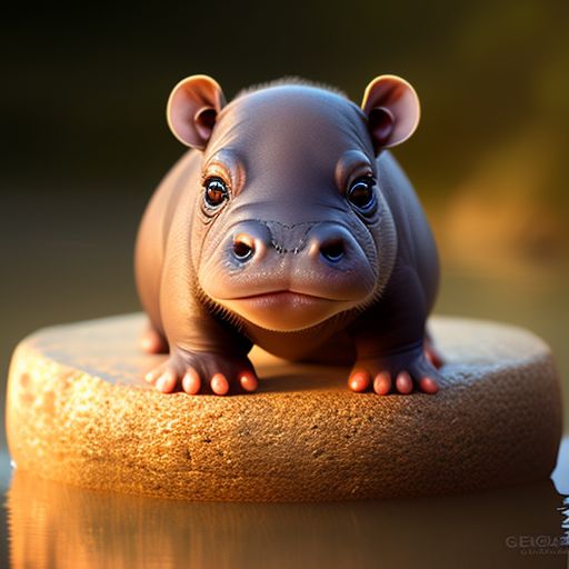 yellow hawk501 Baby hippo in a swimsuit