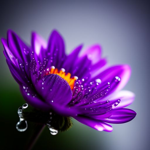 all-gorilla746: a purple flower with water droplets on it