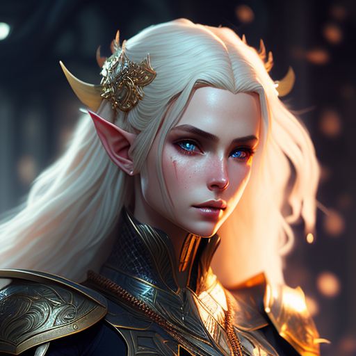 unruly-shrew475: beautiful long-haired blonde elf